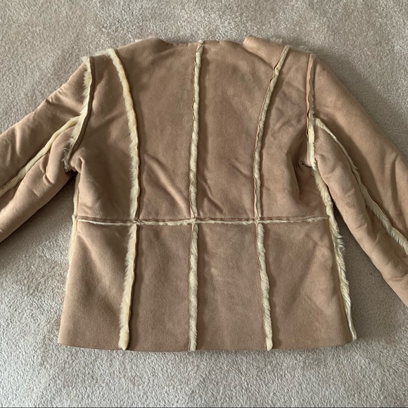 Moda International Tan Suede Coat - Picture 2 of 7